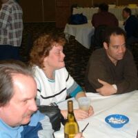 Curt, Barb A, Vince visiting, 2003 tournament