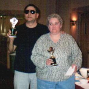 Glenn and Gail again with trophies, 2000 tournament