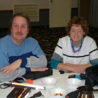 Curt and Barb A with grins, 2003 tournament