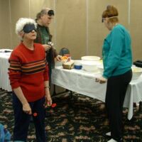 Marlys lining up, 2003 tournament